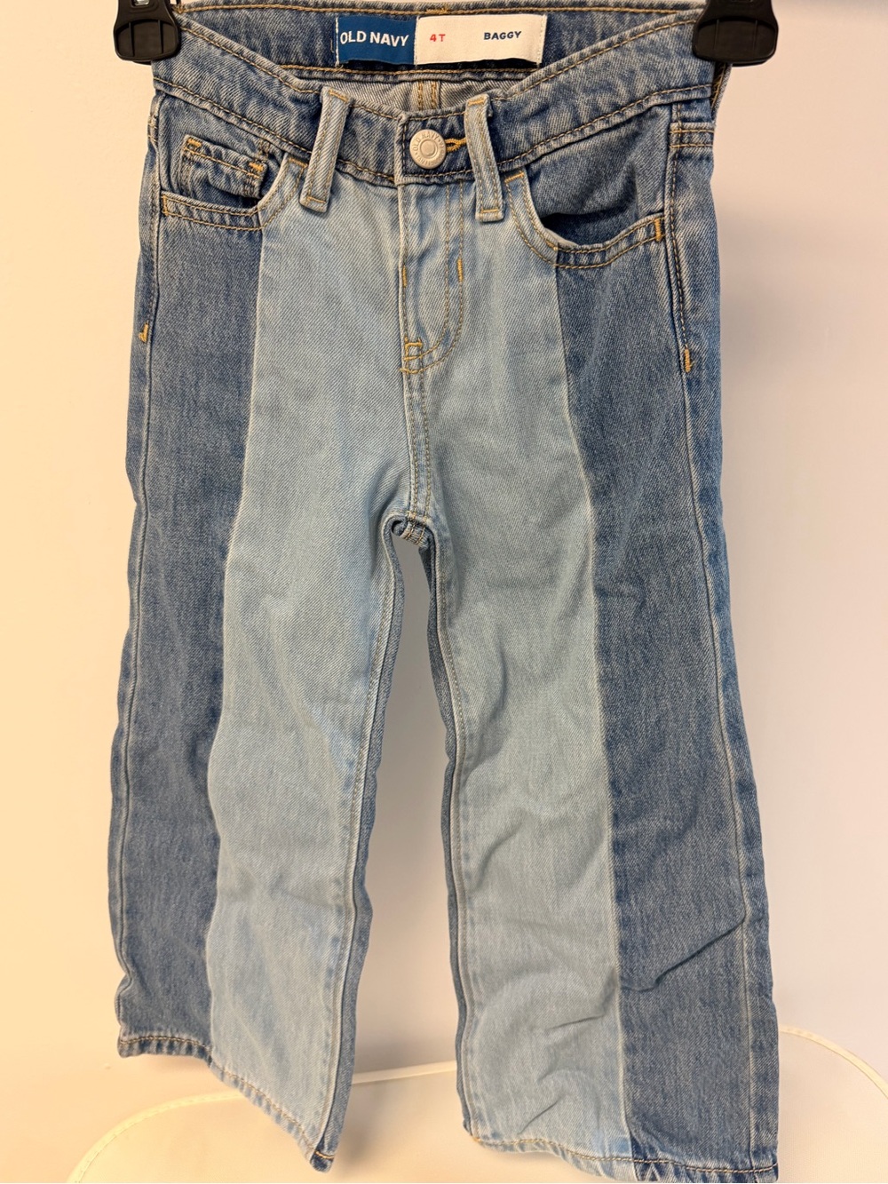 Old Navy Two-Tone Blue Kids' Baggy Denim Jeans